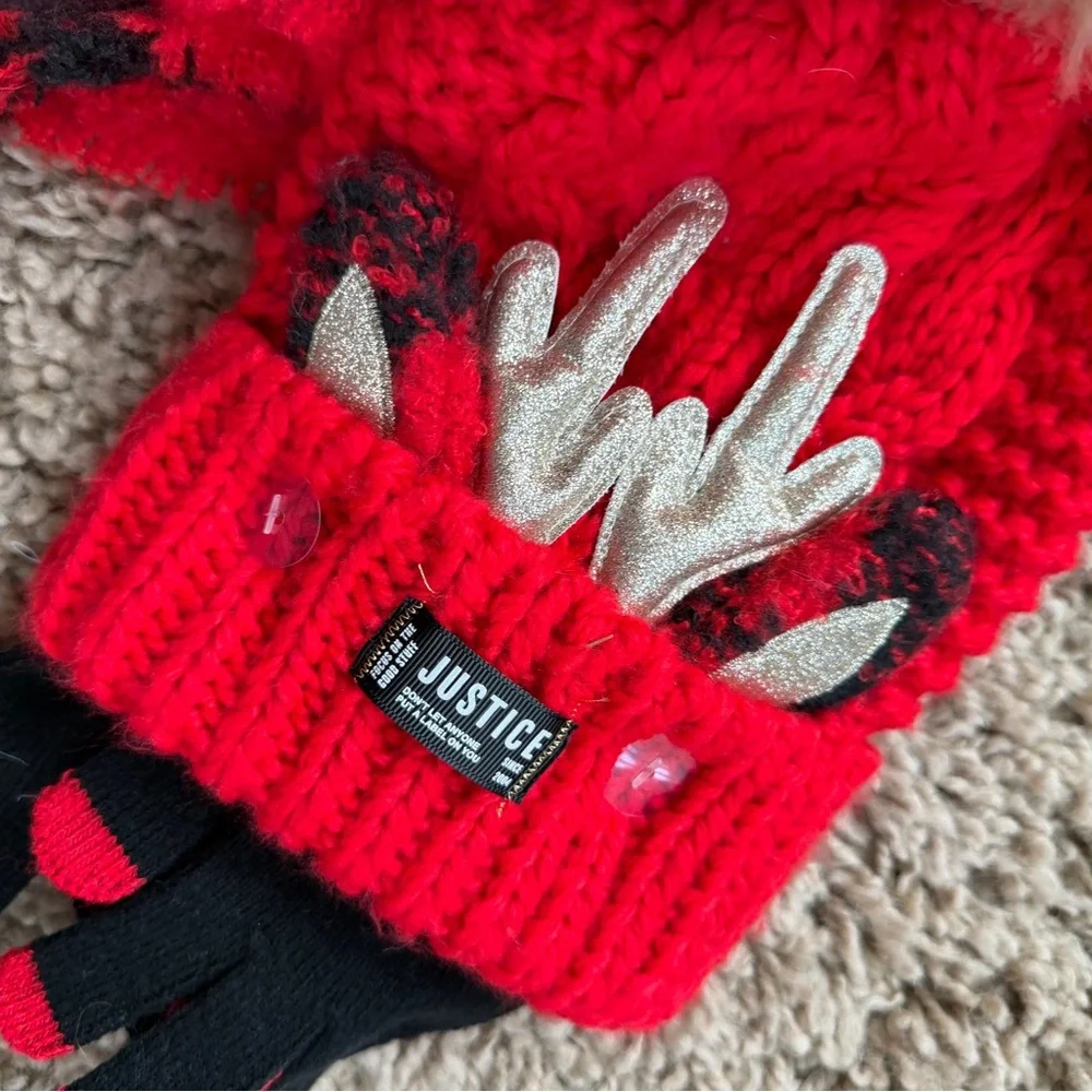 JUSTICE‎ Winter Hat + Scarf Set NWT ❄️✨
